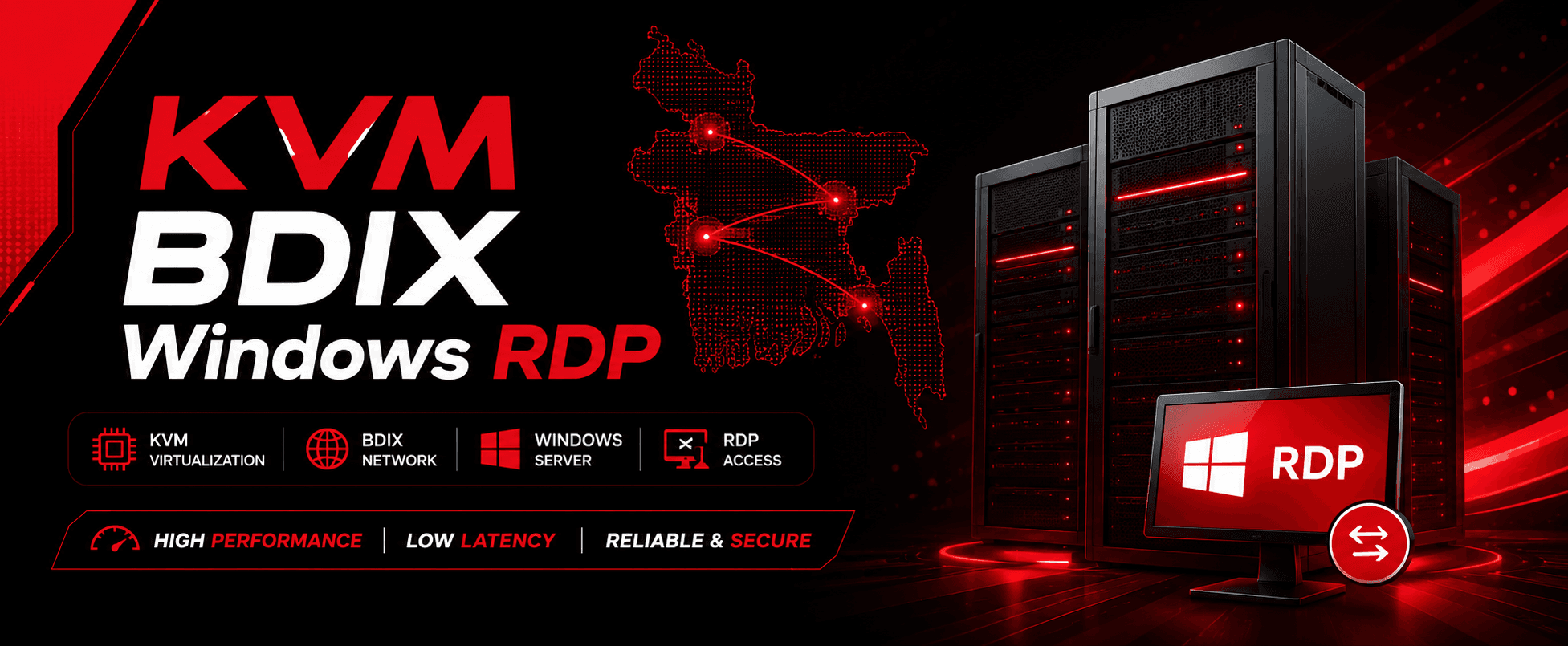 RDP Windows KVM BDIX
